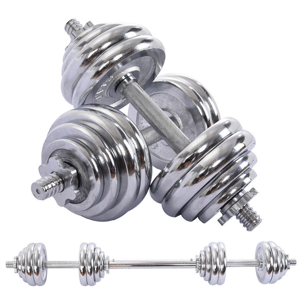 Adjustable Dumbbells Barbell 30KG//66LBS with Connector Options Cast Iron Adjustable Dumbbell Barbell Set Free Weights 2 in 1 Home Body Workout Exercise Equipment US. Inventory Photno